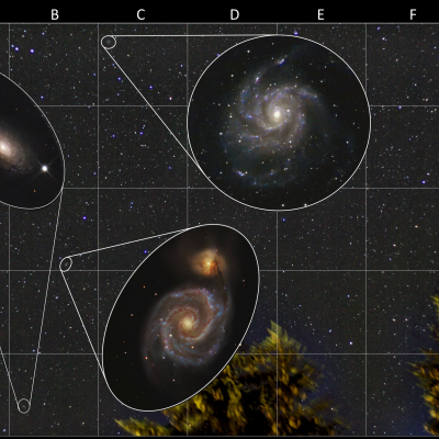 Grande Ourse, M101, M51 et M63