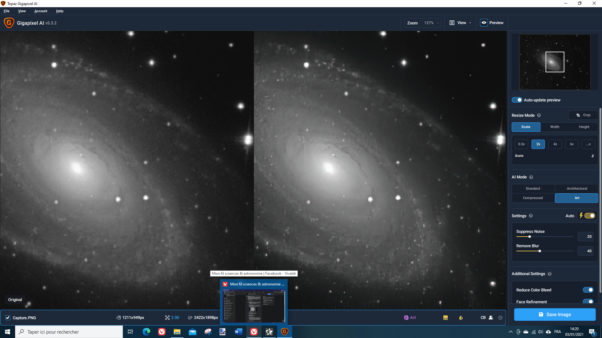 M81 04 comapraison st gigapixel