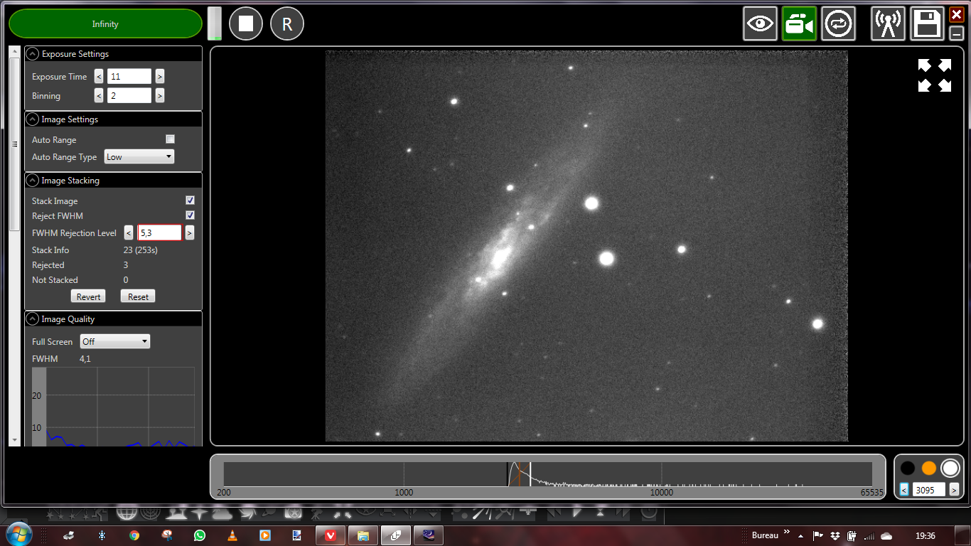 NGC 253 la galaxie du sculpteur ou du dollar d'argent ou Caldwell 65 (22/01/2020)