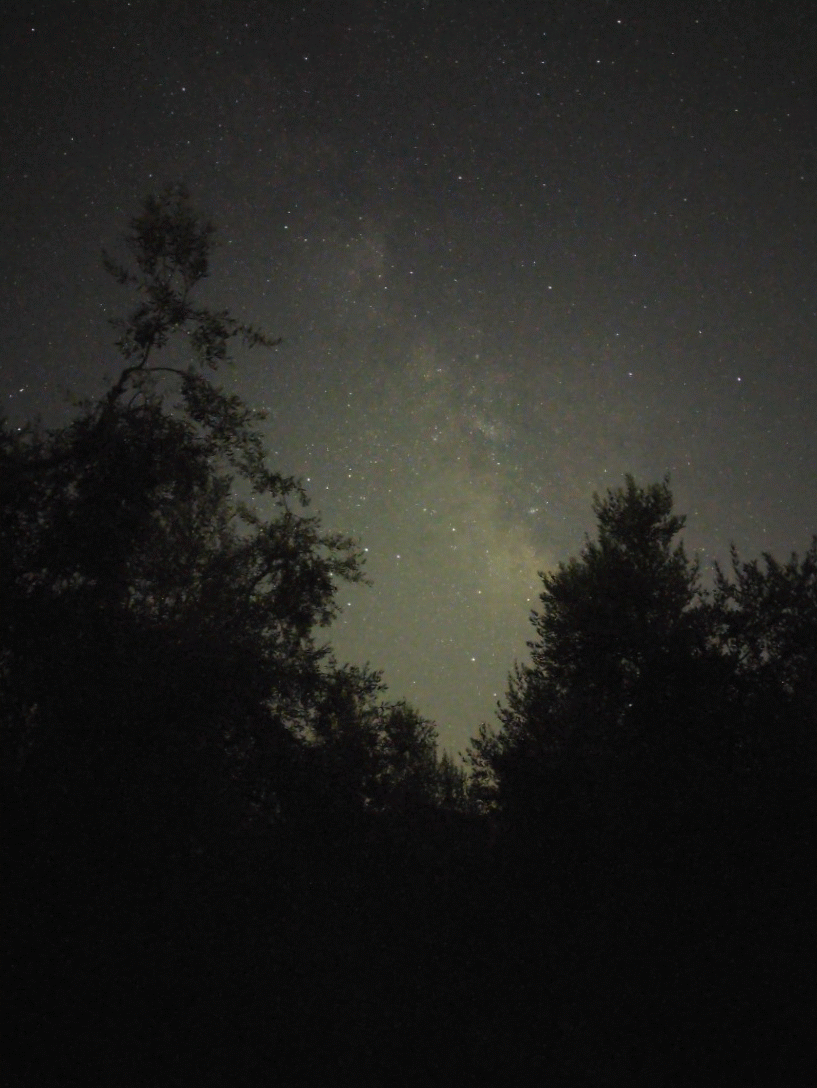 Voie lactée depuis la Toscane (Grosseto) GIF animé