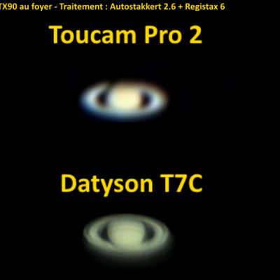 Saturne Toucam Pro 2 (2017) vs T7C (2018)