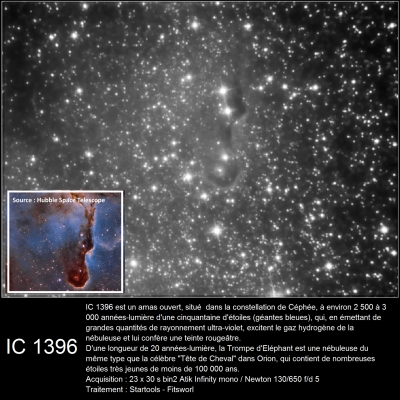 Ic1396 - La nébuleuse de la Trompe d'Elephant