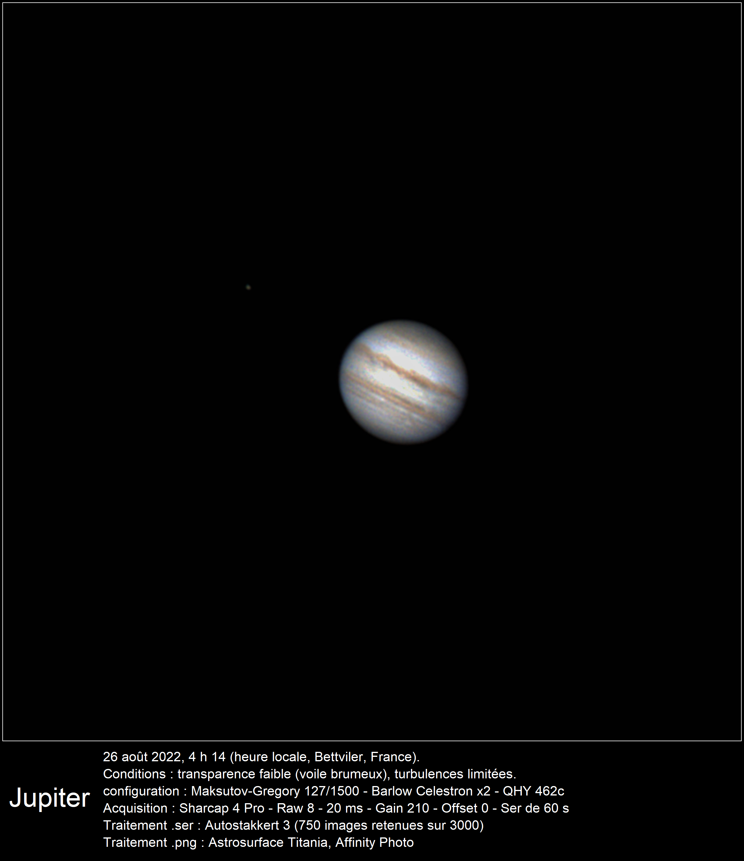 Jupiter 26 août 2022 