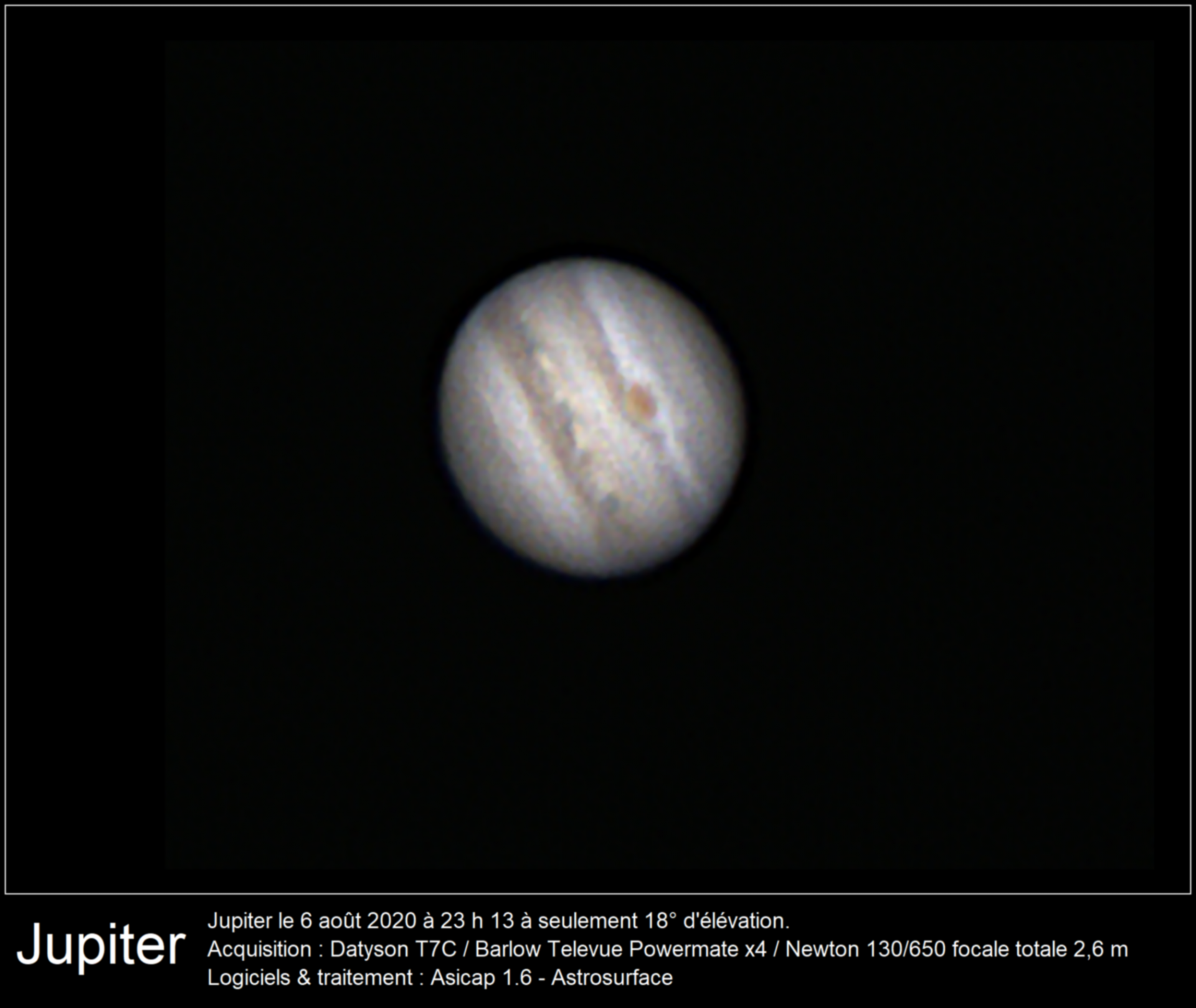 Jupiter 6 aout 2020 t7c powermatex4 130PDS