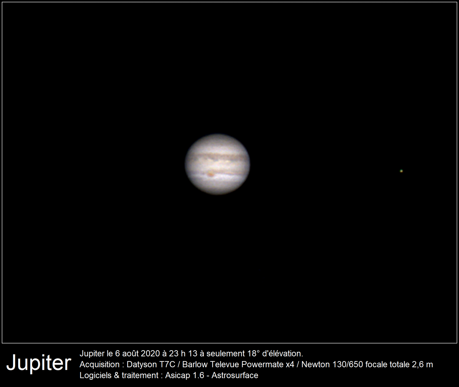 Jupiter 6 août 2020 