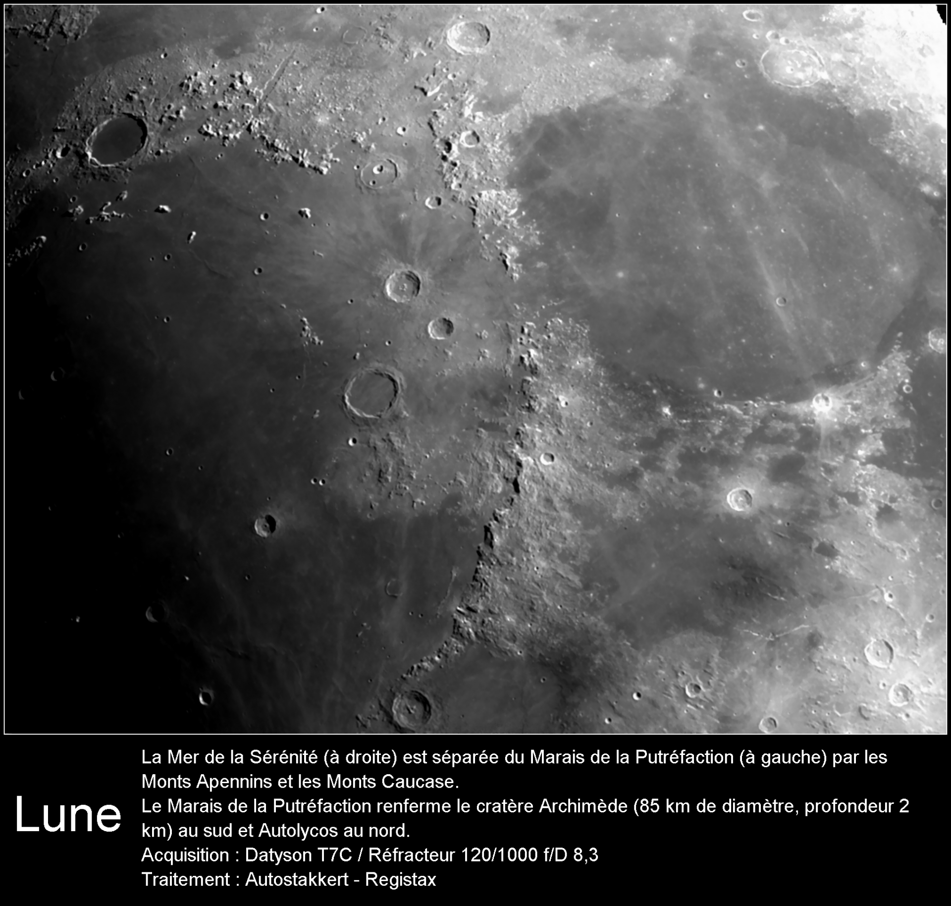 Lune Archimede Autolycus Aristilus