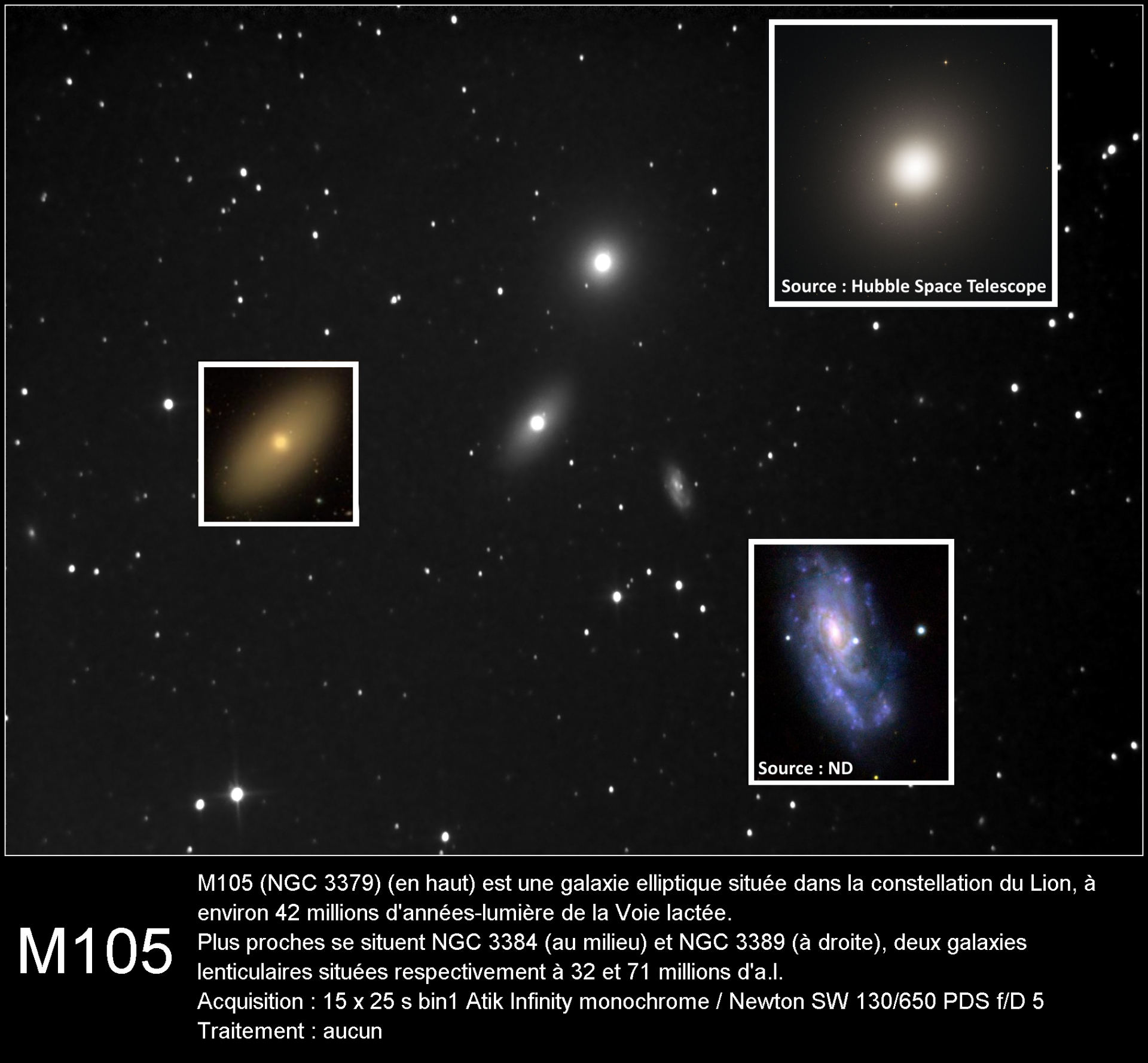 M105 NGC 3384 NGC 3389