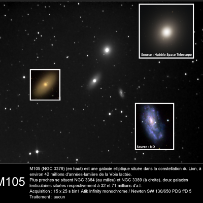 M105 NGC 3384 NGC 3389