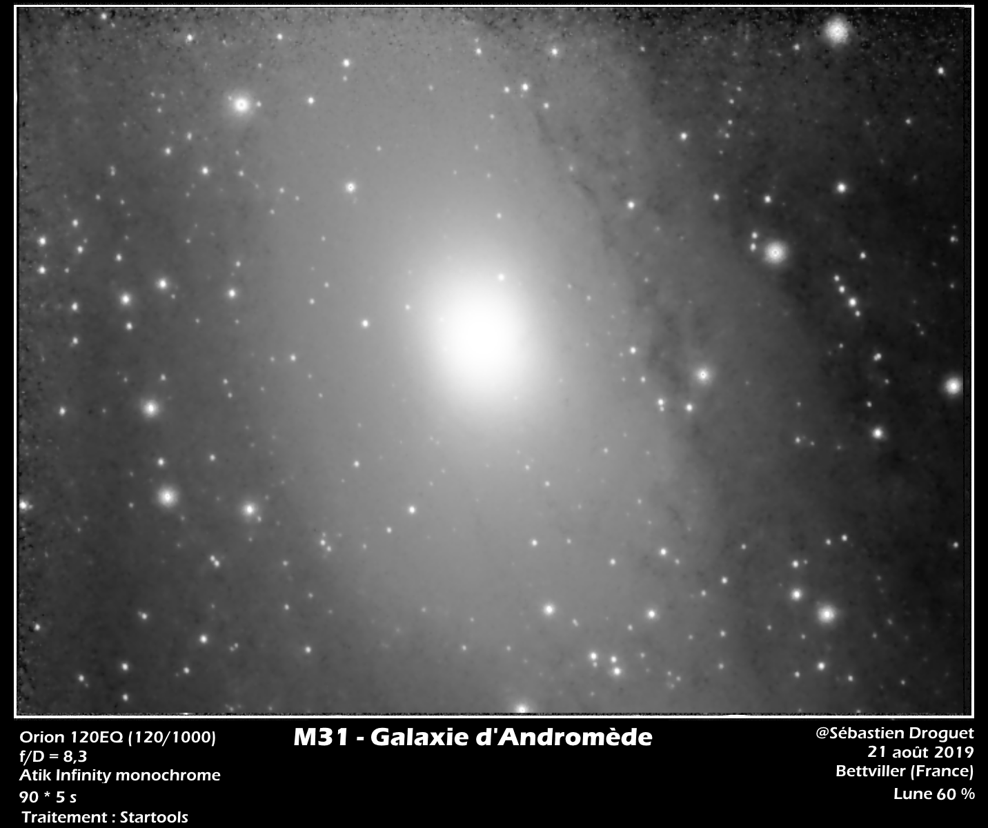 M31 (NGC 224) la galaxie d'Andromède