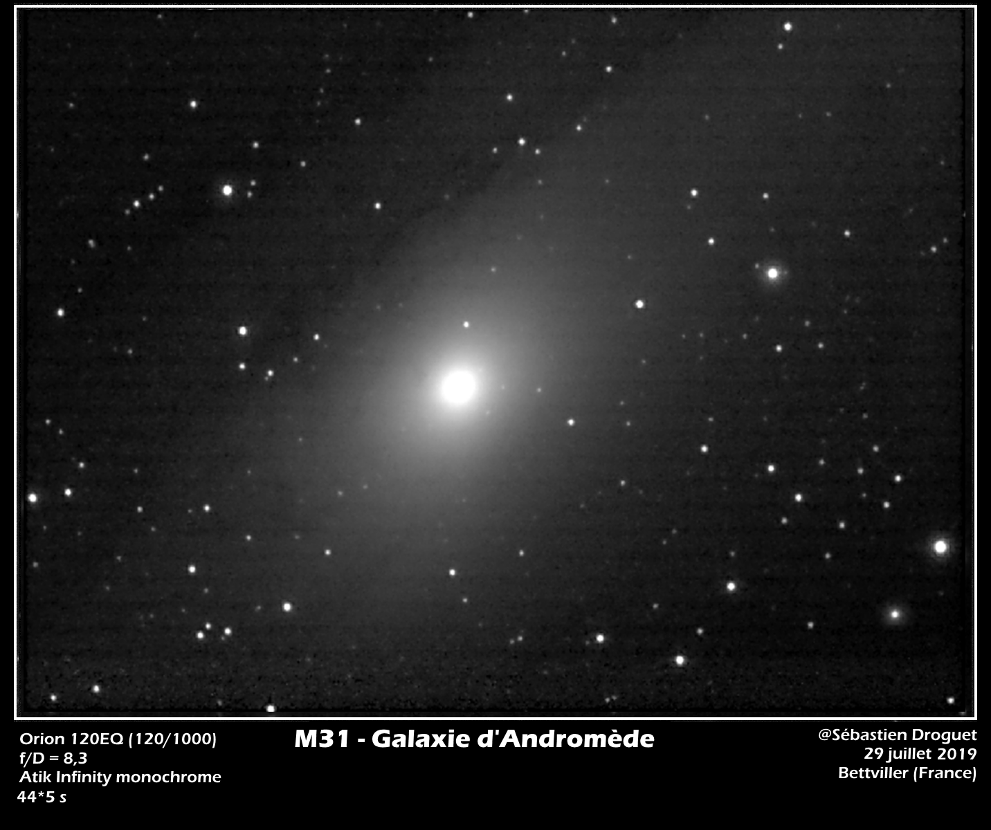M31 (NGC 224) la galaxie d'Andromède