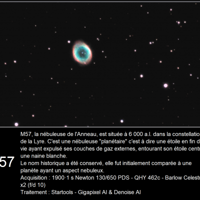 M57 - Nébuleuse de l'anneau