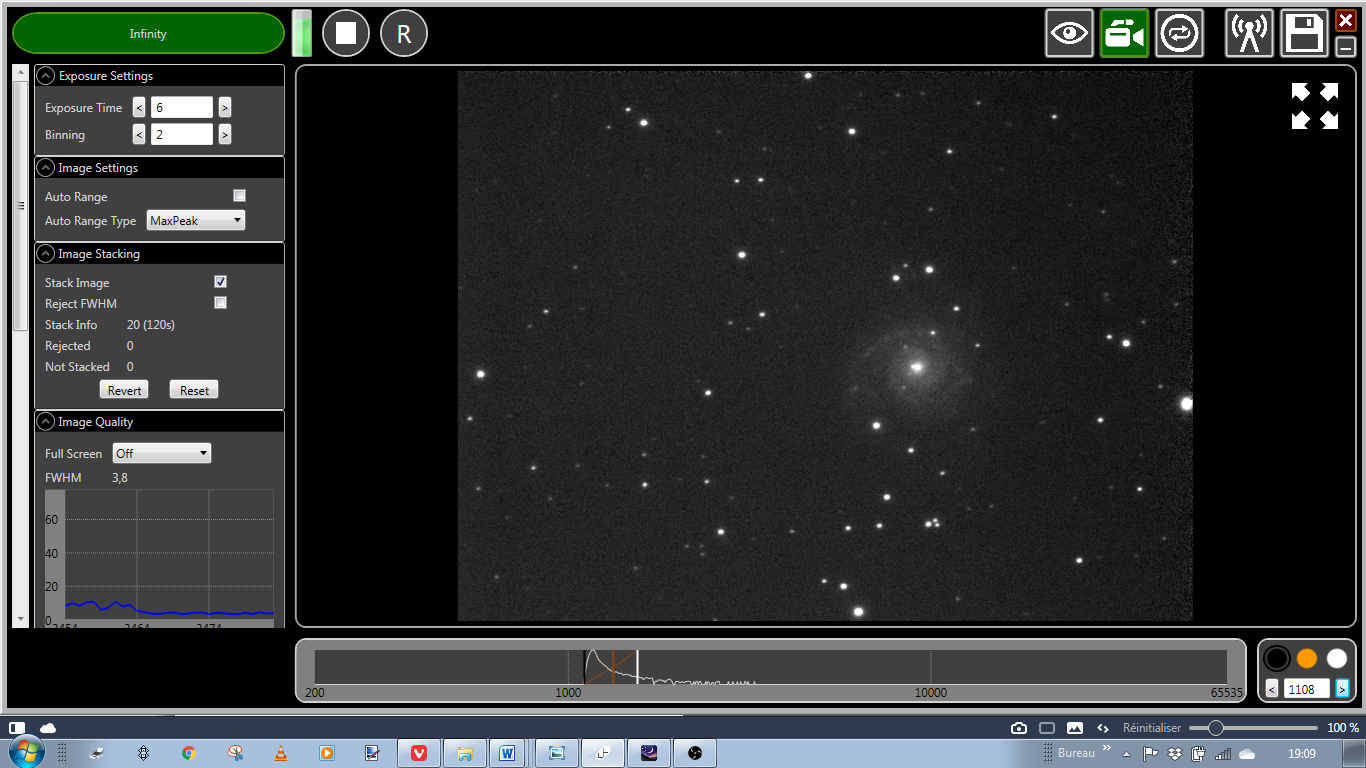 M74 la galaxie fantôme (31/12/2019, lune à 30 %)