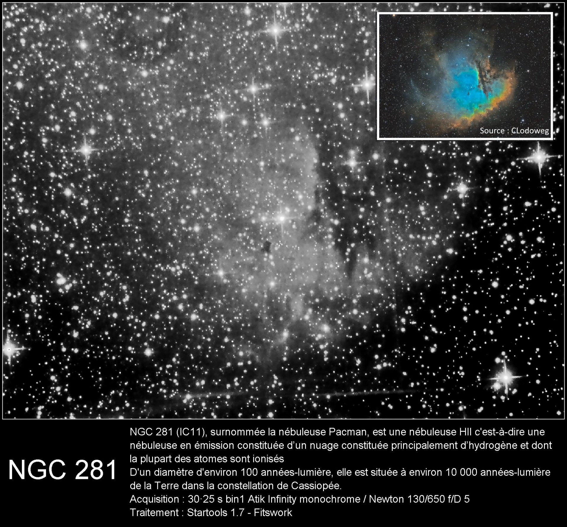 NGC 281 Nébuleuse PacMan