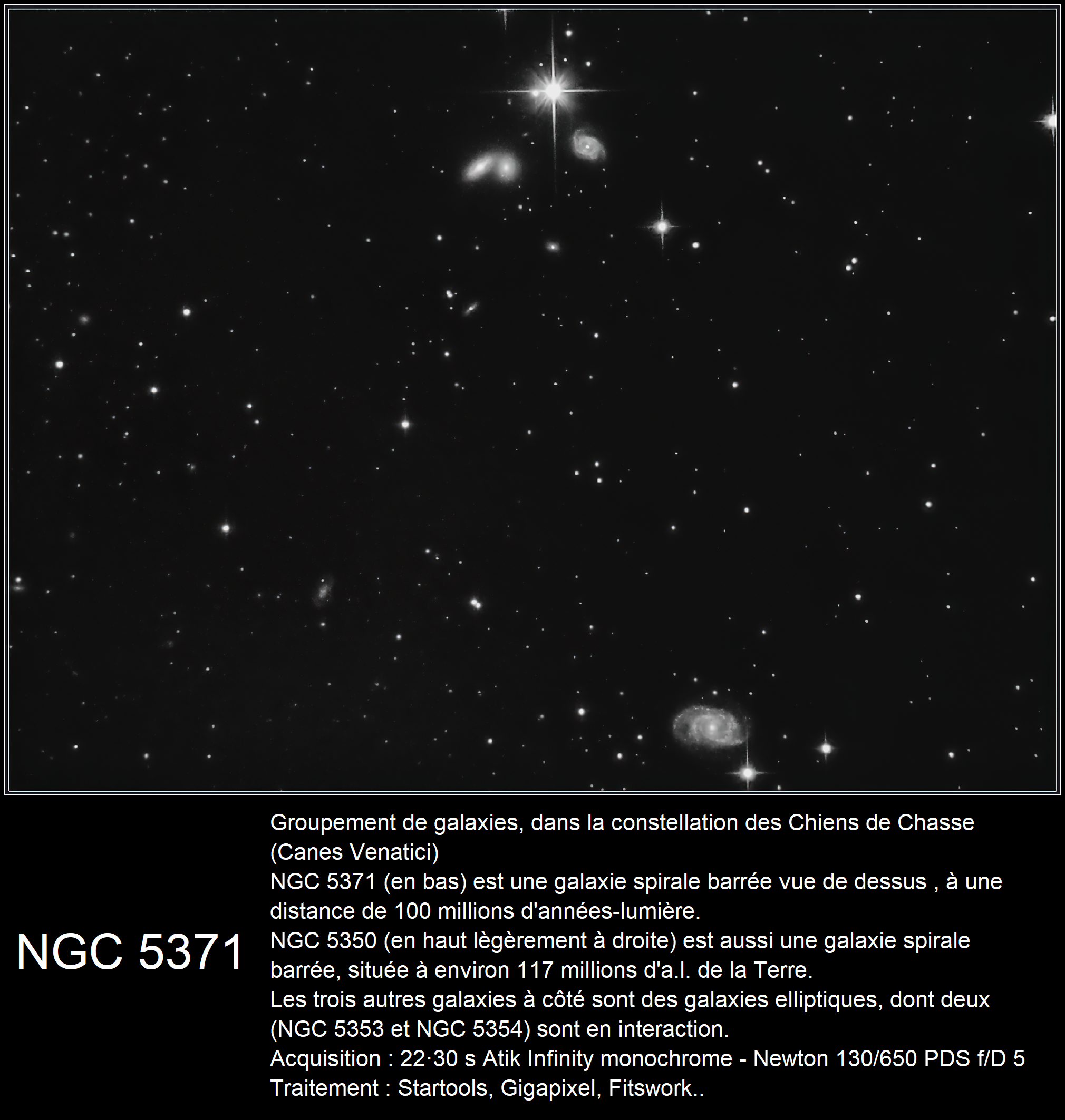 NGC 5371 groupe NGC 5353