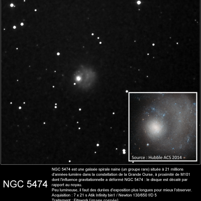 NGC 5474 agrandissement