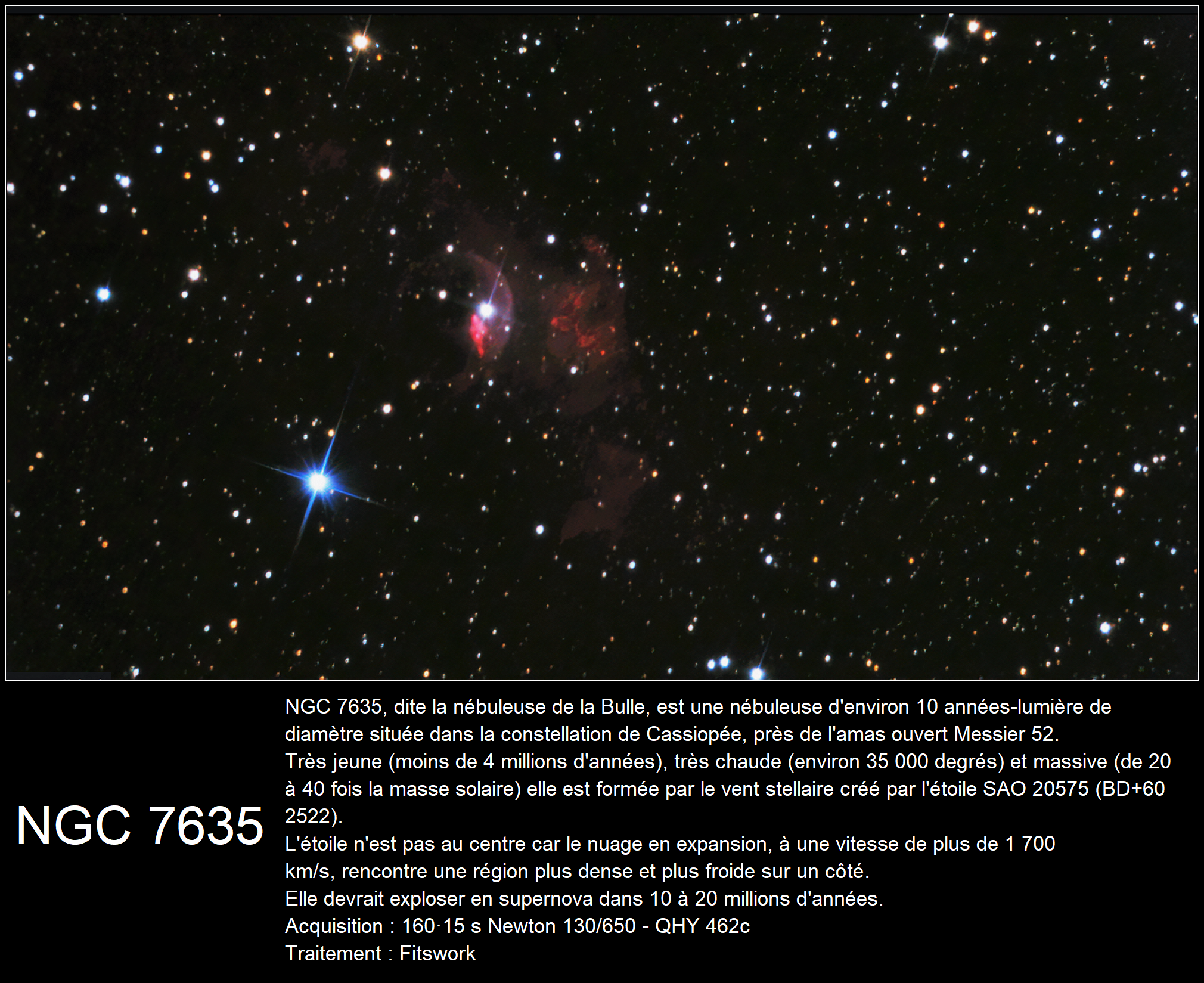 NGC 7635 - Nébuleuse de la bulle