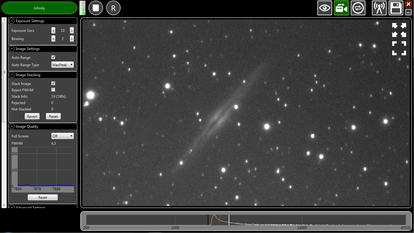 NGC 891 (Caldwell 23) (19 x 10 s)