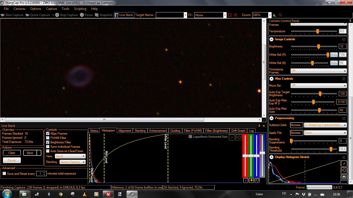 M57 la nébuleuse de la Lyre (de l'anneau) Datyson T7C