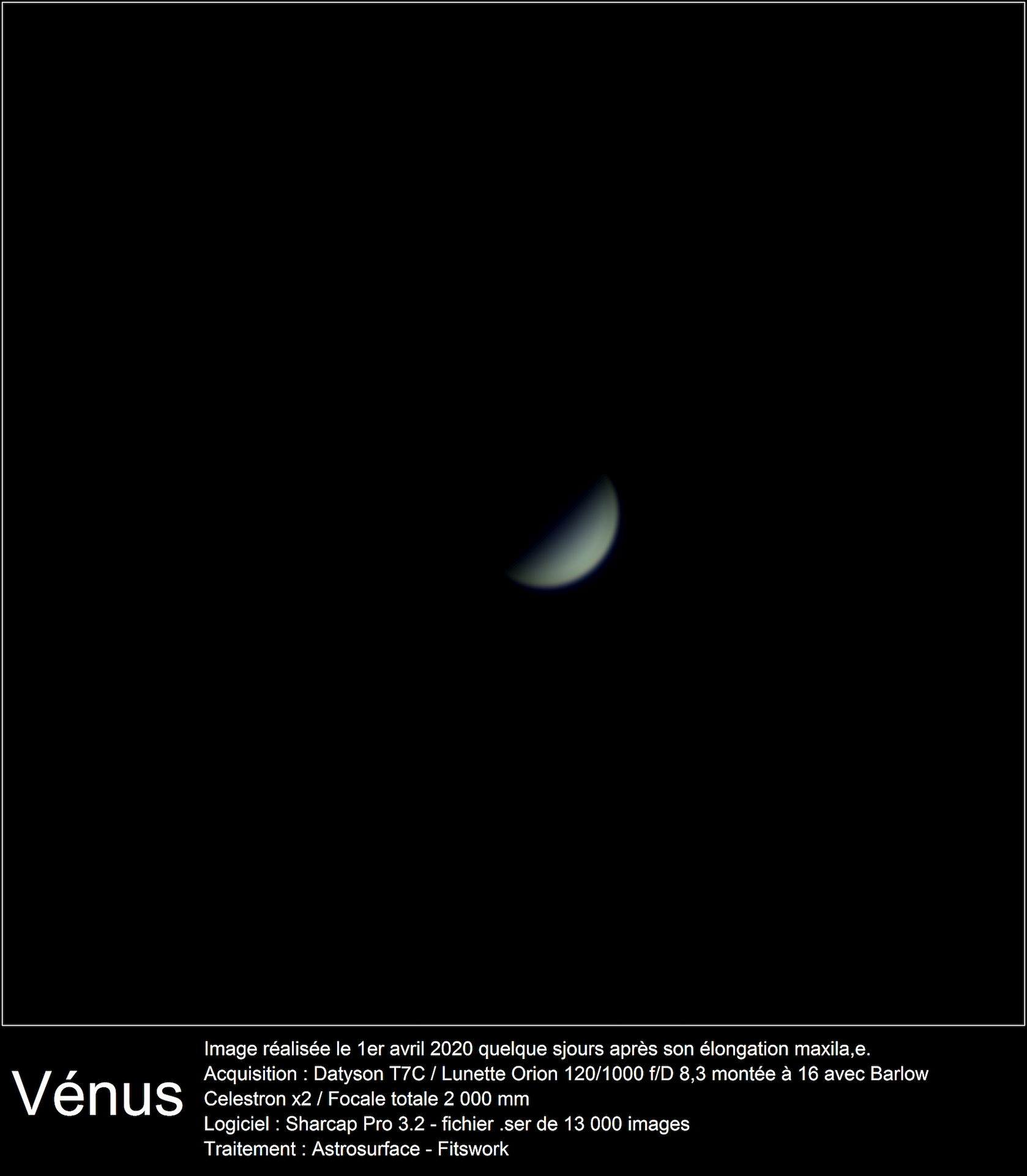 Venus 1er avril 2020